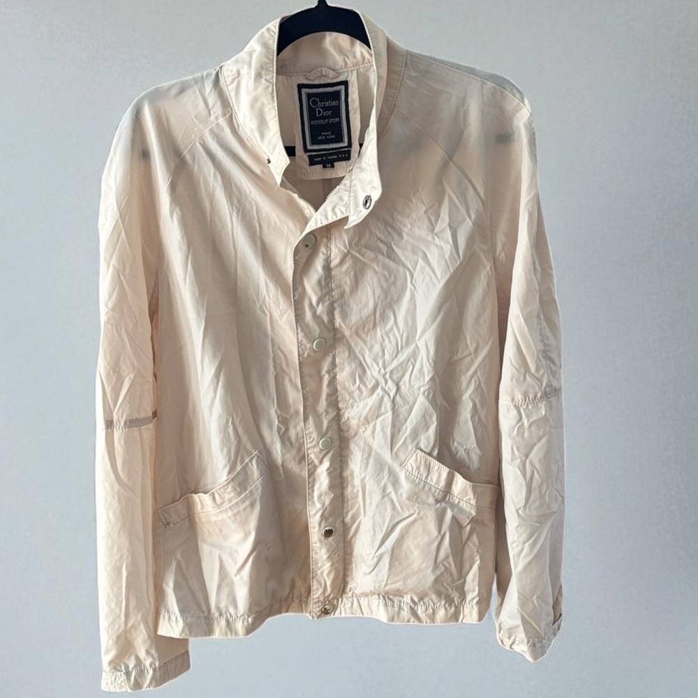 Dior Vintage Men's Cream Lightweight Jacket sz M
